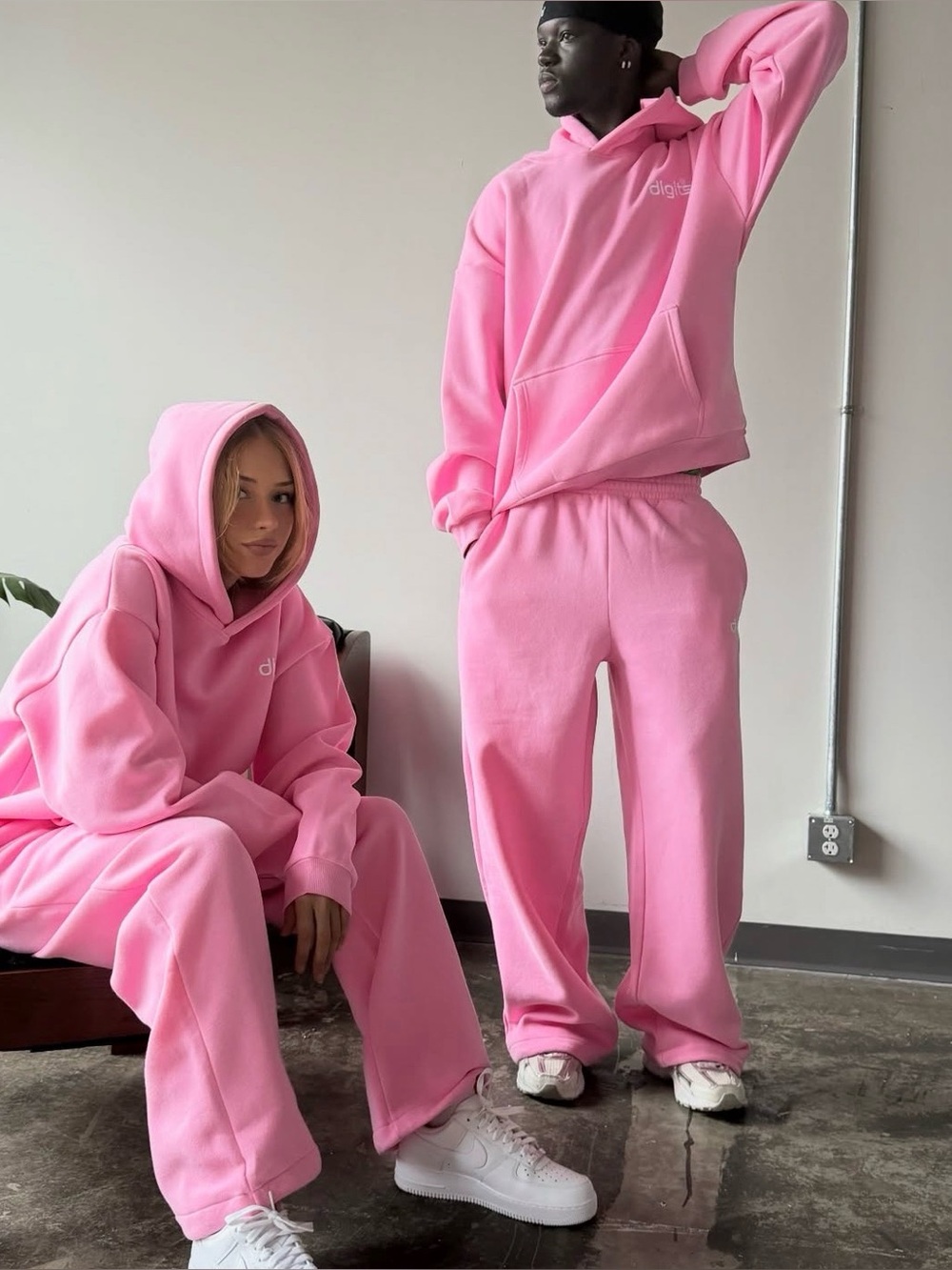 Digits238 Pink Cozy Sweatsuit Bundle Pink